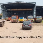 Sharoff Steel suppliers stock yard, chennai. 15000 Sq.feet